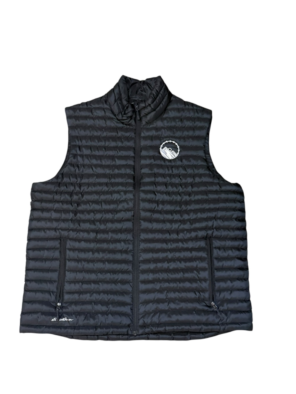 Eddie Bauer men’s black zip up vest packable size 3XL